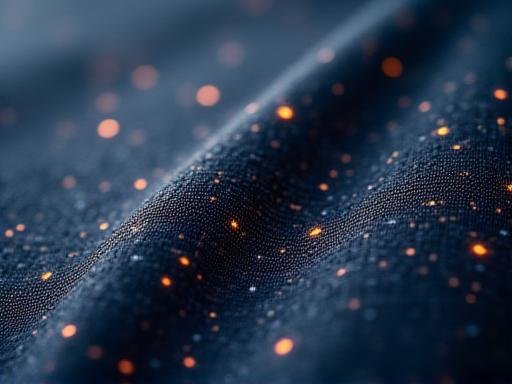 Conceptual representation of data security and textile patterns