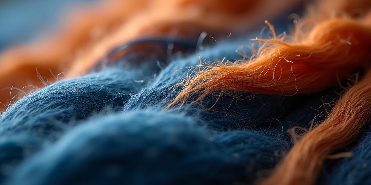 Close-up detail of high-quality woven textile fibers